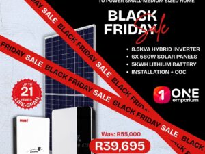 Luminus 8 Lite Solar Kit: 8,5kva, 21kwh daily power from the sun black friday sale