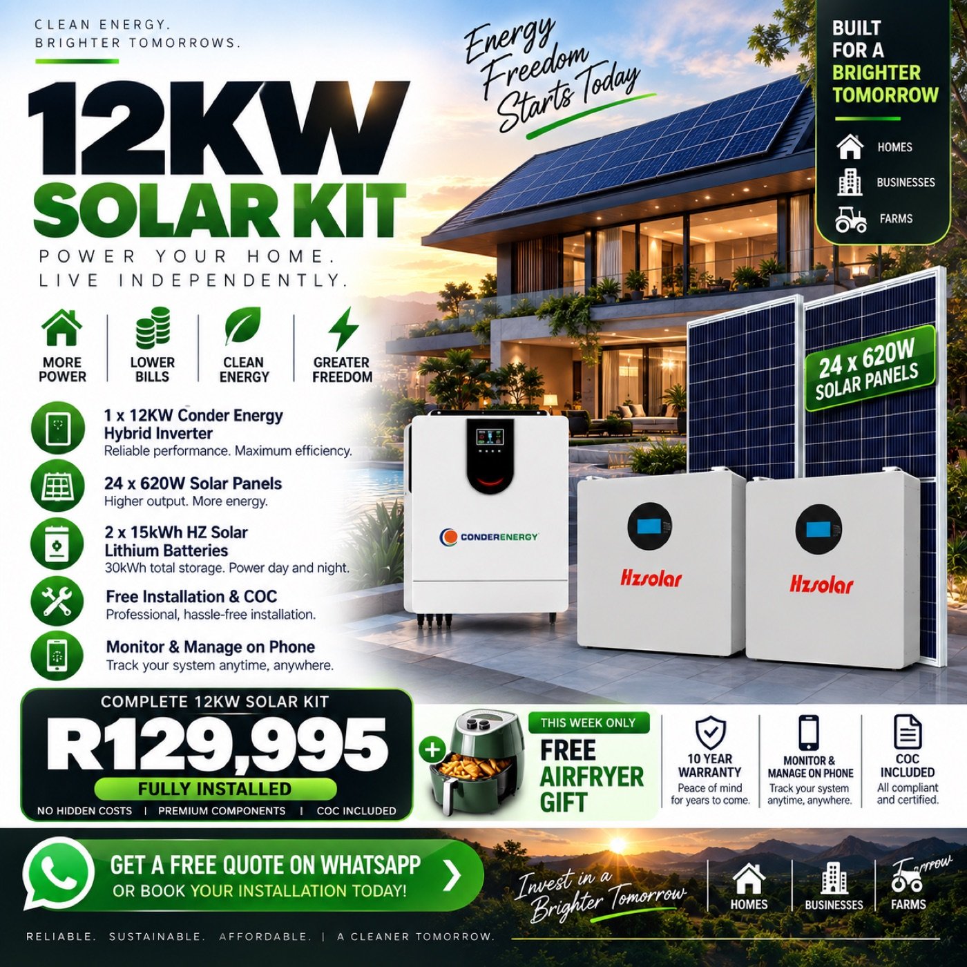 12kW Conder Energy System — 30kWh - Image 2