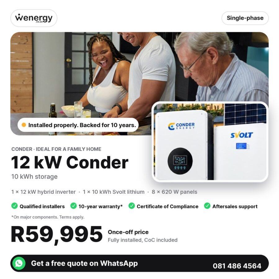 12kW Conder Off-Grid System — 10kWh