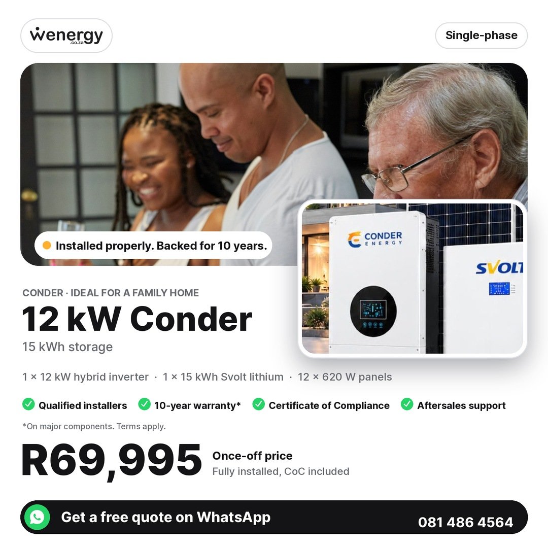 12kW Conder Off-Grid System — 15kWh