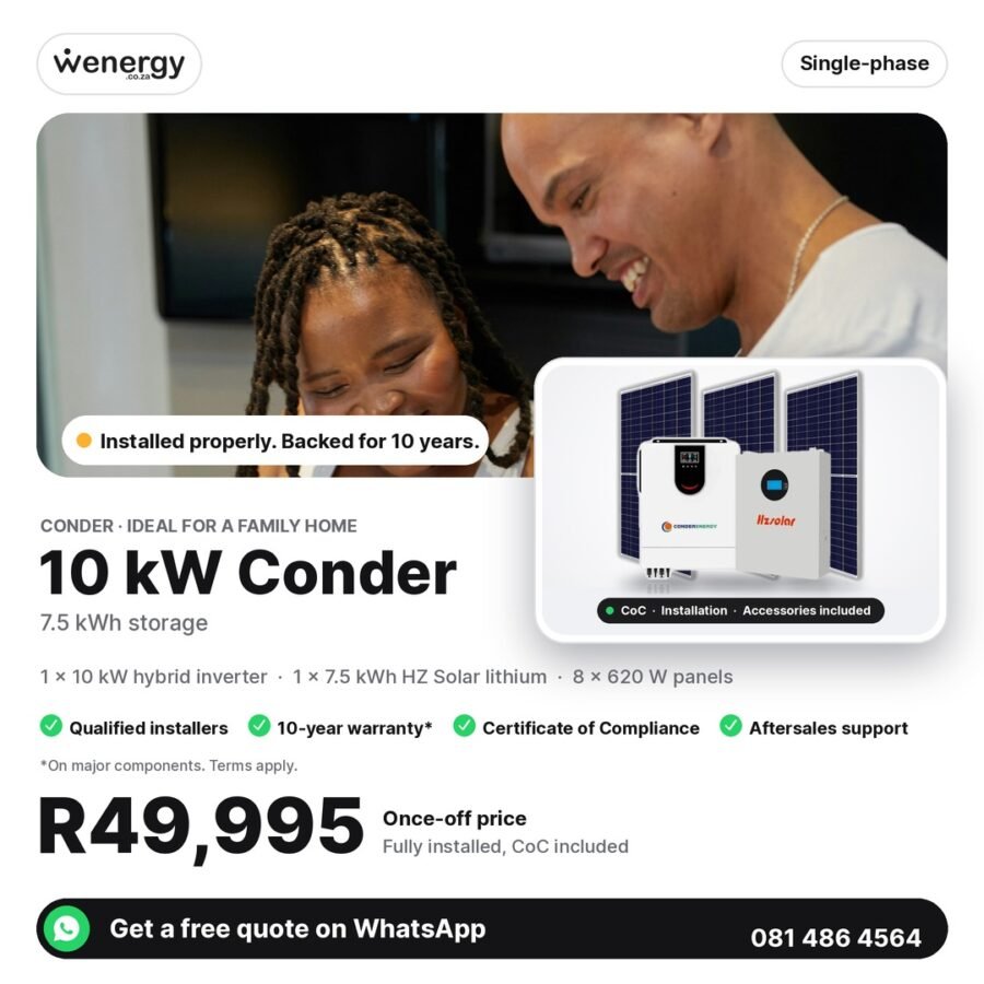 10kW Conder Off-Grid System — 7.5kWh