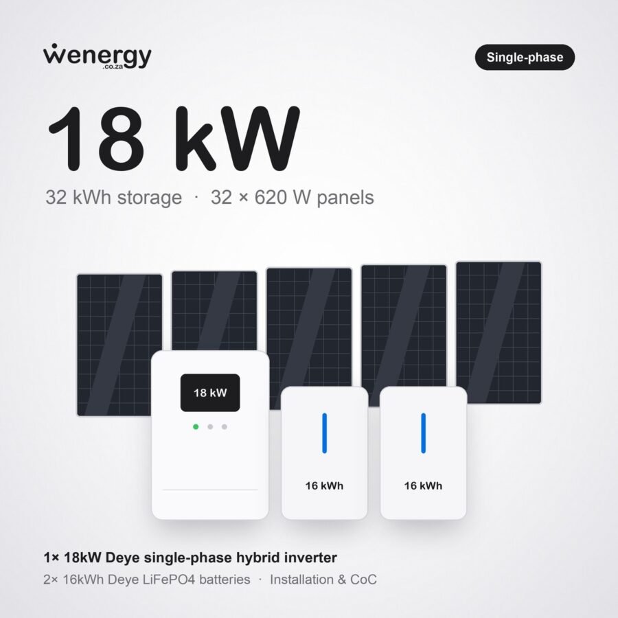 18kW Deye Hybrid System — 32kWh