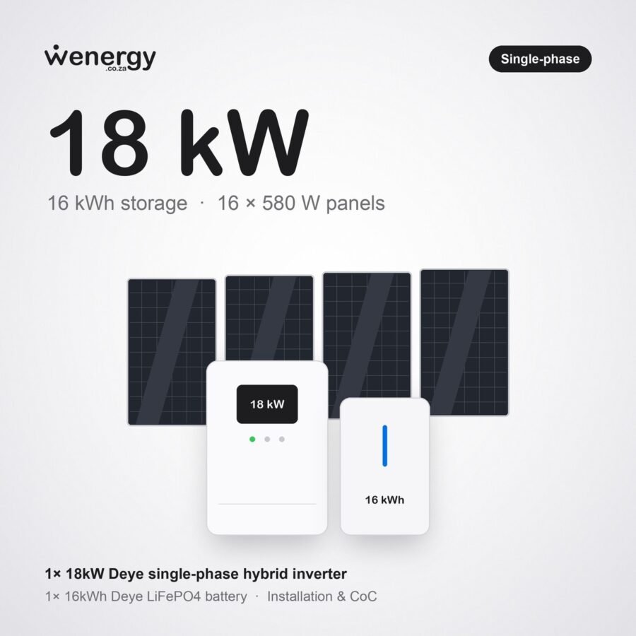 18kW Deye Hybrid System — 16kWh
